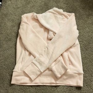 Athleta girl, orchid pink, fuzzy hoodie
